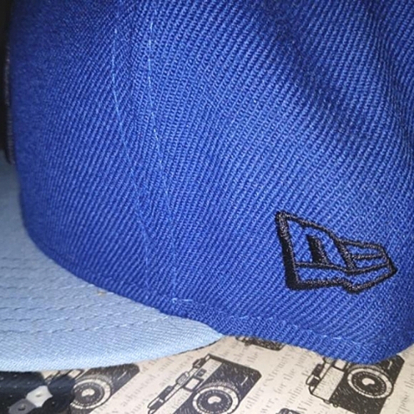 🍄😻 Tampa Bay Rays New Era 59Fifty Cap, Blue with Gray, 7 3/8" 😻🍄 - Picture 4 of 5